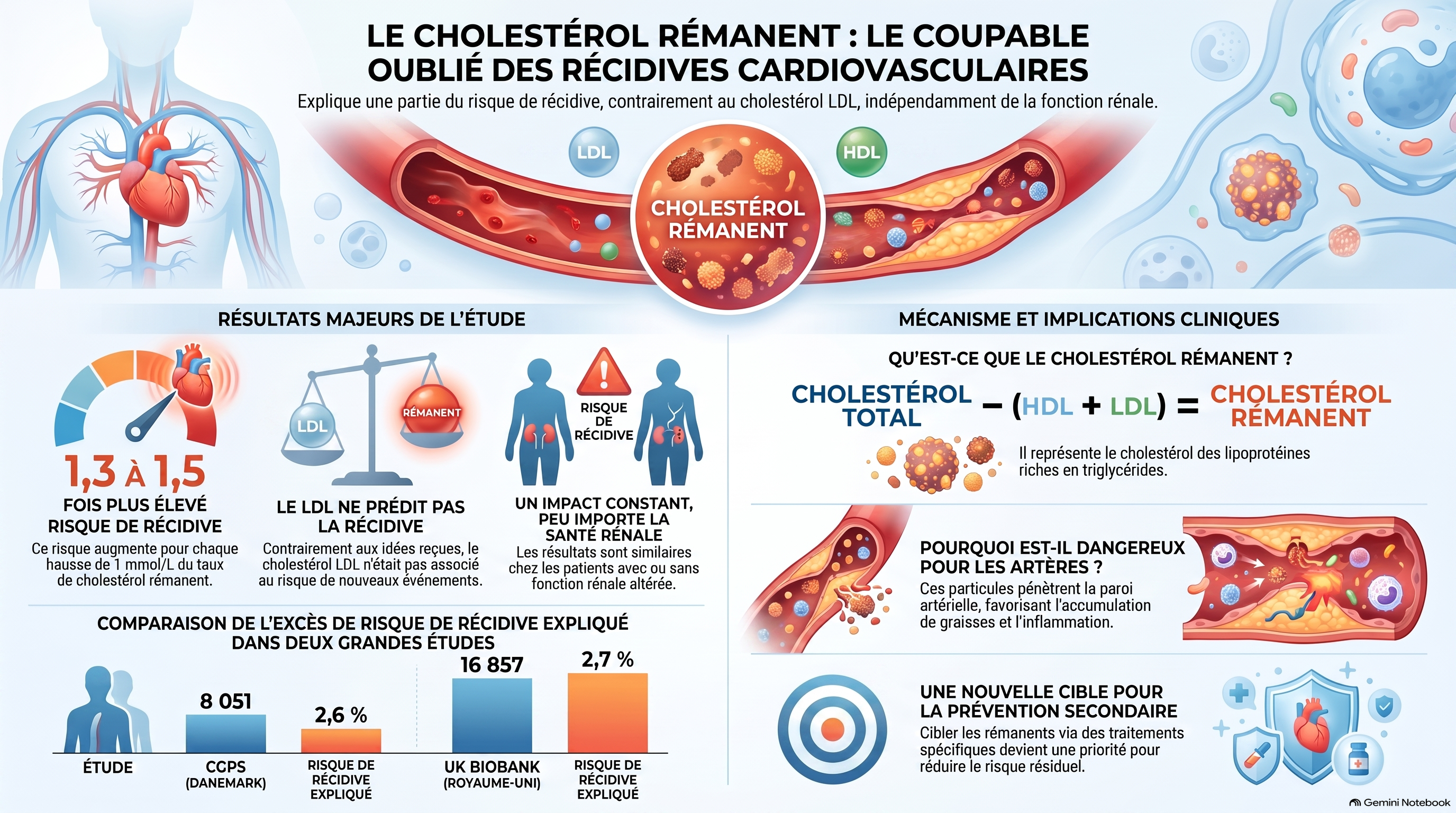 Comprendre le cholestérol rémanent