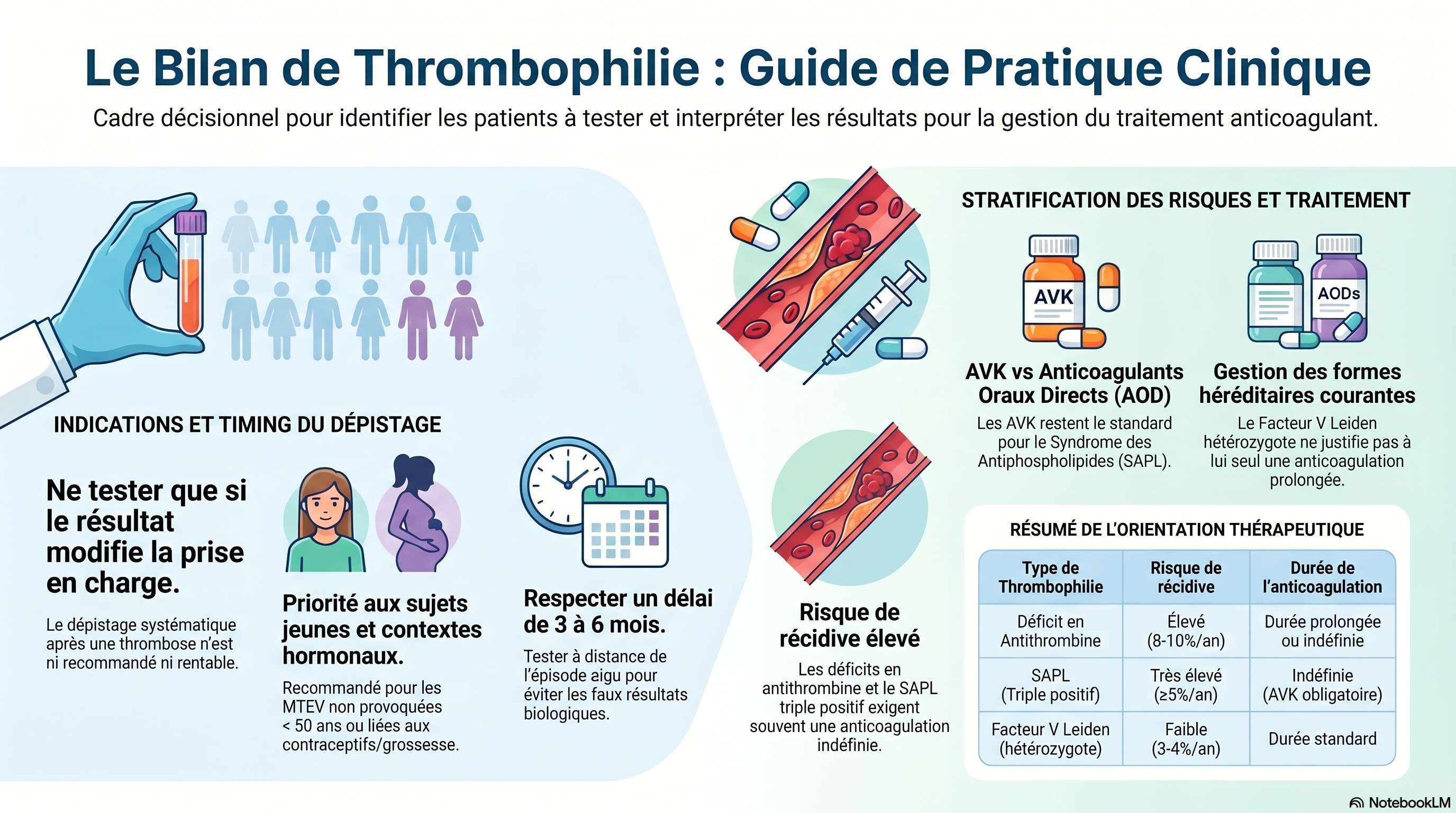 Guide pratique bilan de thrombophilie
