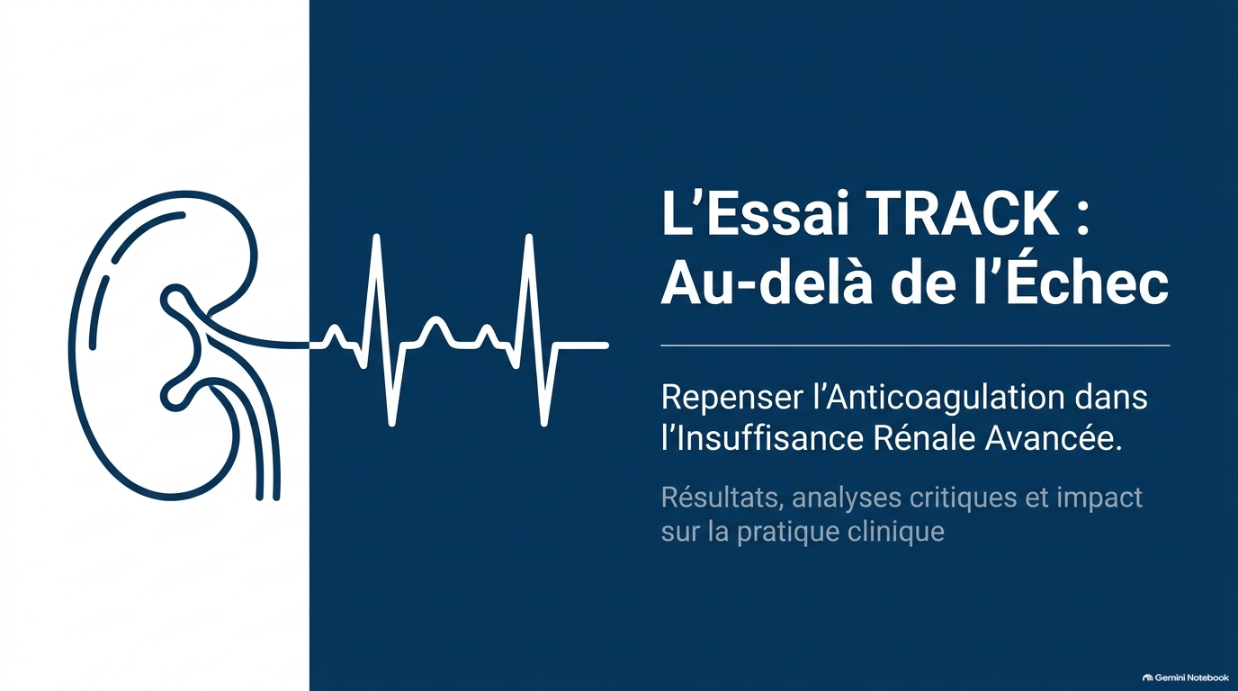L Essai TRACK et l Anticoagulation de Précision Slide 1