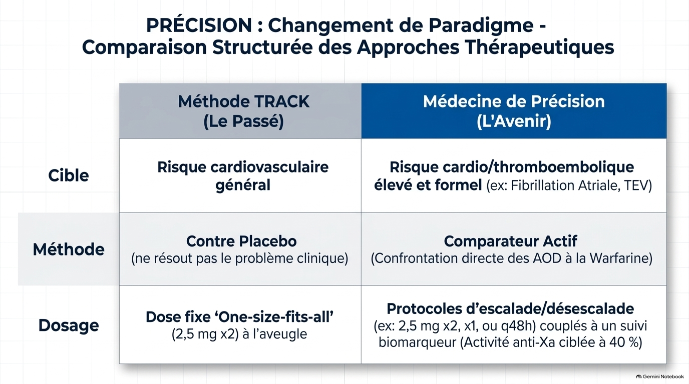 L Essai TRACK et l Anticoagulation de Précision Slide 6