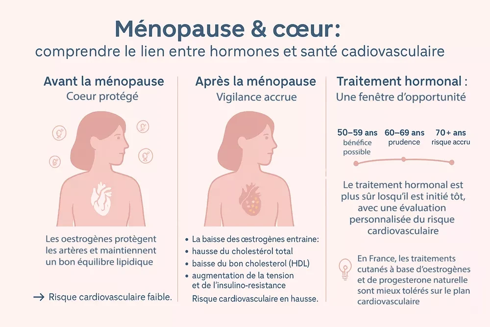Menopause traitement hormonal et risque cardio vasculaire deux nouvelles publications qui confirment et precisent leurs relations 634 1