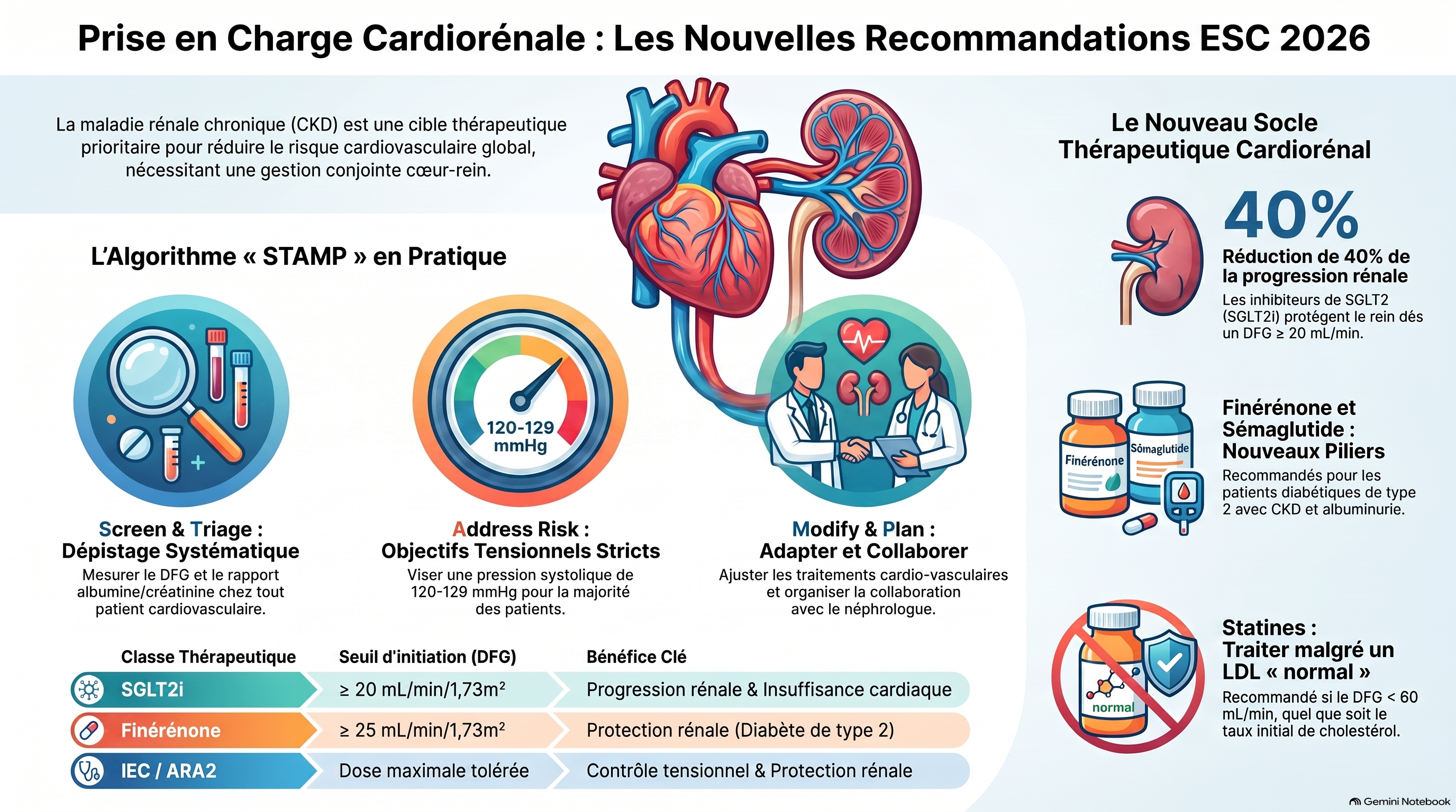 Nouvelles Recommandations Cardiorénales ESC 2026