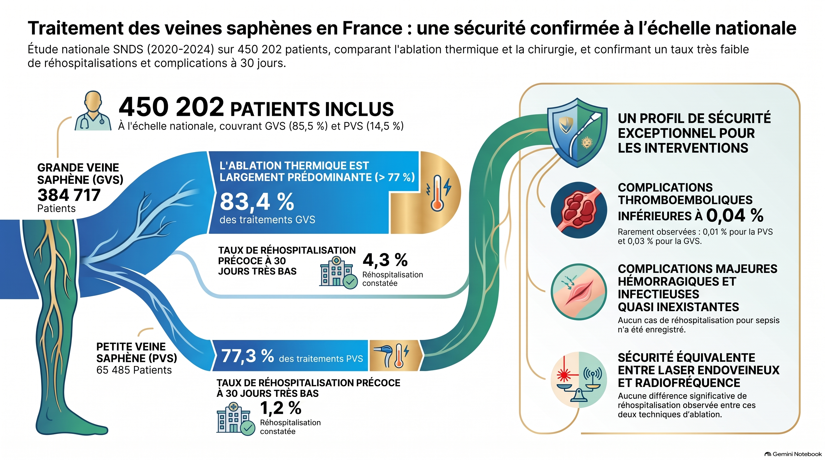 Traitement des veines saphènes