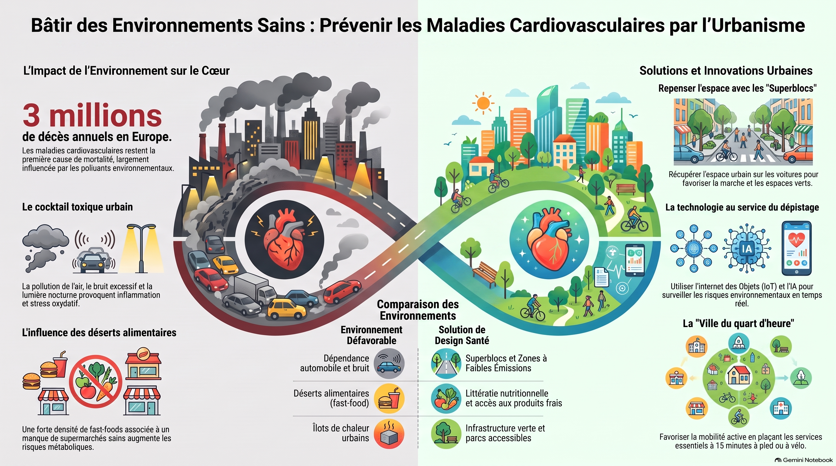 Urbanisme et santé cardiovasculaire durable