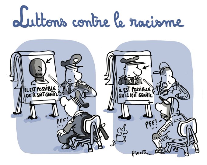 Luttons contre le racisme by PLANTU 