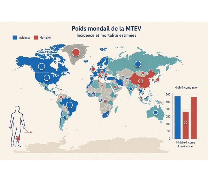 Le poids mondial de la MTEV