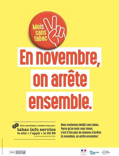 Novembre, c'est SANS TABAC