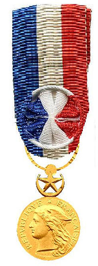 Médaille dhonneur des Épidémies en Or