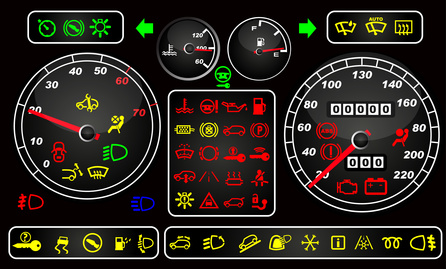 Tachometers and dashboard icons