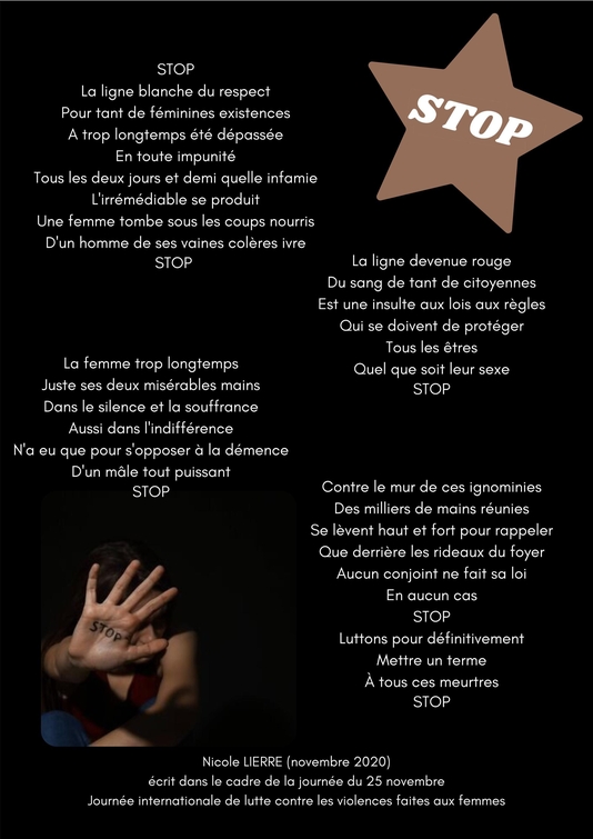 blois journeeluttecontreviolencesfaitesfemmesenfants 202011 nlierre stop poeme