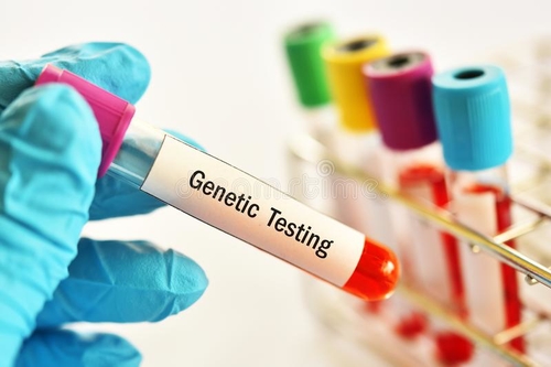 blood sample genetic testing test tube 158262361