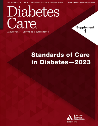 Diabète et atteinte CV : DIABETES CARE 2023